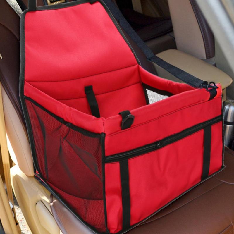 Bolsa de asiento plegable para mascotas, transportín o cesta segura para casa y a prueba de agua para perro, gato, cachorro de coche, producto para animales de compañía