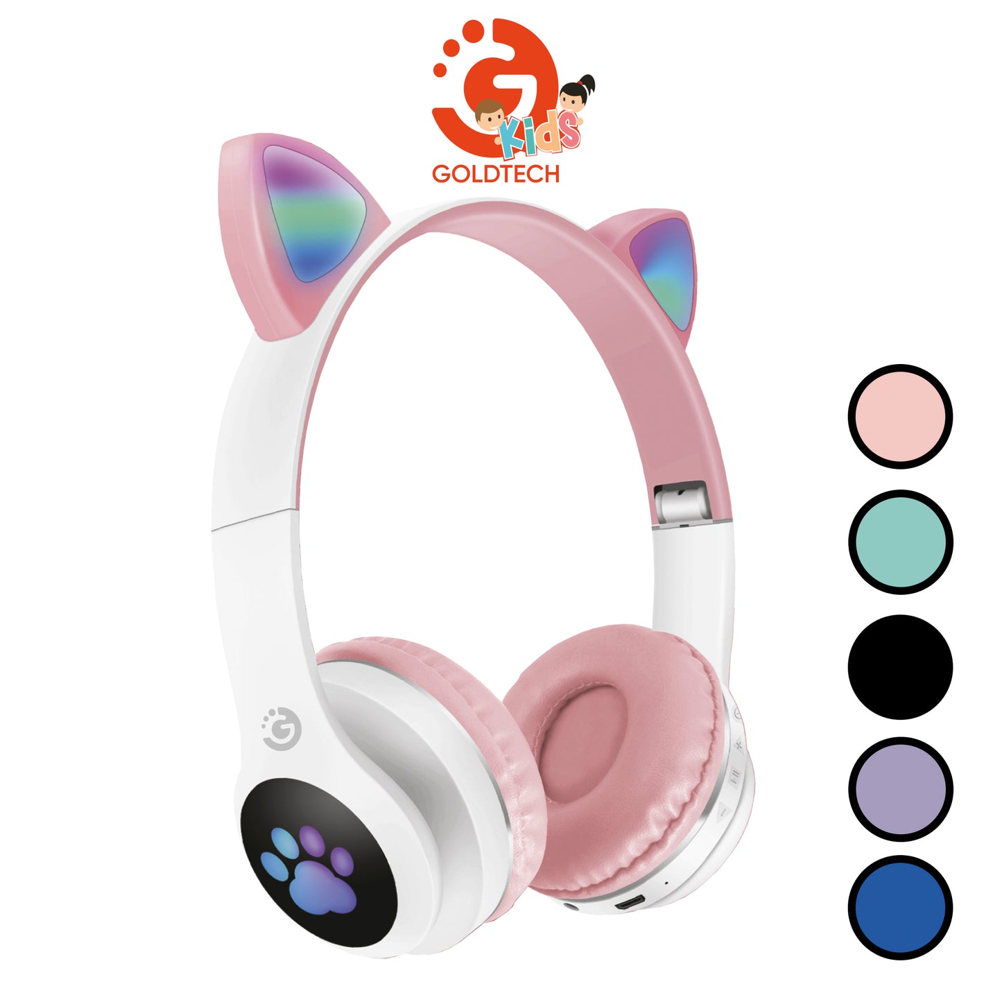 VINCHA AURICULAR BLUETOOTH GATO GOLDTECH