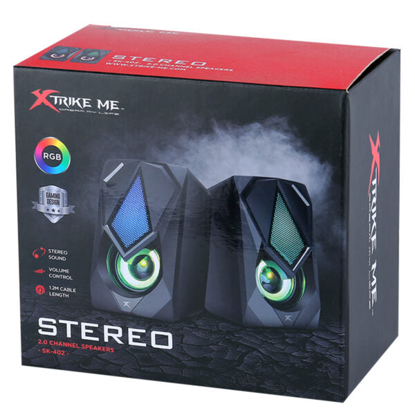 Xtrike Me usb gamer alto-falante compacto com luzes rgb jack jack